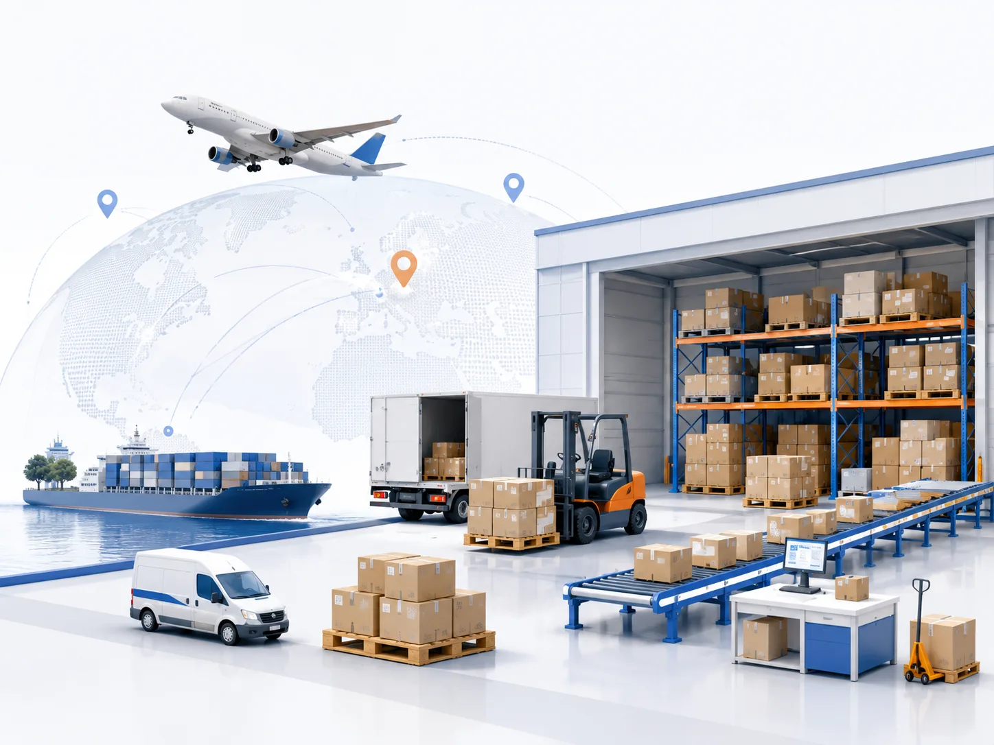 Logistics and warehousing visual